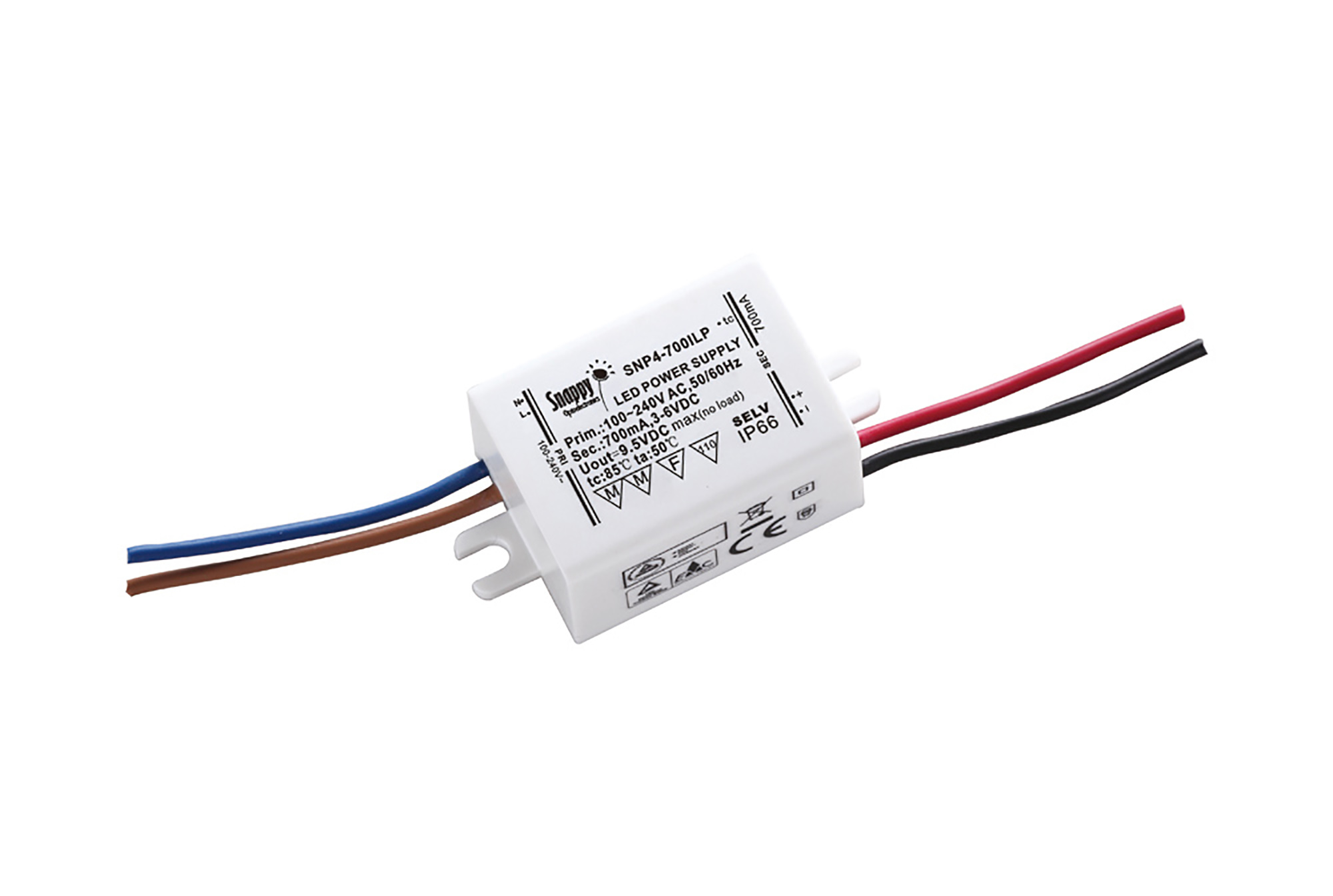 SNP4-700ILP  4W Constant Current Non-Dimmable LED Driver 700mA IP66